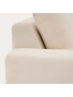 BANDUNG 5 corner sofa with removable cover 310x310 cm in ecru chenille