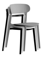 ASALIS Stackable polypropylene chair color selection for home bar hotel chalet restaurant ice cream shop outdoor