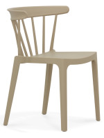 CENAR Chaise empilable en polypropylène choix de couleurs pour maison bar hôtel chalet restaurant glacier extérieur