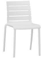 ROUSY Chaise empilable en polypropylène choix de couleurs pour maison bar hôtel chalet restaurant glacier extérieur