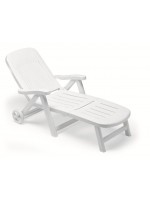 CALIFORNIA in technopolymer color choice sun lounger 5-position adjustable backrest for outdoor use