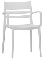 SUCCESS Stackable polypropylene chair with armrests color selection for home bar hotel chalet restaurant ice cream shop outdoor