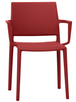 PRIMA Silla con reposabrazos apilable de polipropileno selección de colores para hogar bar hotel chalet restaurante exterior