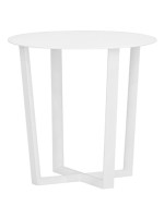 PETER anthrazit oder weiß aus lackiertem Aluminium Ø55 Couchtisch für den Außenbereich