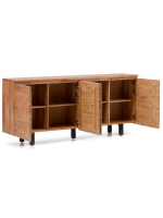 BEATRIZ sideboard 200x88 h in solid acacia wood design living home