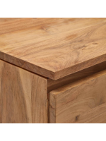 BEATRIZ madia 200x88 h in legno massello di acacia design living casa