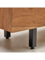BEATRIZ madia 200x88 h in legno massello di acacia design living casa