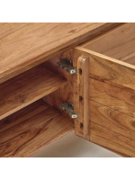BEATRIZ Mueble TV 200x58h en madera maciza de acacia design living home