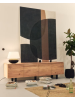 BEATRIZ mobile TV 200x58 h in legno massello di acacia design living casa