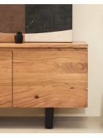 BEATRIZ mobile TV 200x58 h in legno massello di acacia design living casa