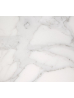 AMAELIA 120 o 140 o 160 cm tavolo allungabile con piano in gres porcellanato e gambe in metallo grigio chiaro