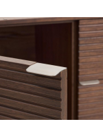 ANDER madia 4 ante e 2 cassetti in impiallacciato noce design casa living