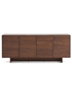 ANDER madia 4 ante e 2 cassetti in impiallacciato noce design casa living