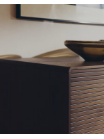 ANDER madia 4 ante e 2 cassetti in impiallacciato noce design casa living