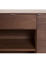 ANDER madia 4 ante e 2 cassetti in impiallacciato noce design casa living