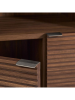 ANDER credenza alta con 4 ante in impiallacciato noce design casa living