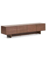 ANDER TV stand with 4 doors in walnut veneer home living design