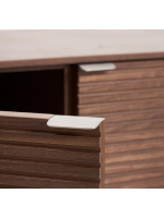 ANDER mobile TV con 4 ante in impiallacciato noce design casa living