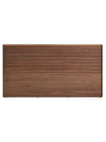 ANDER testata con luce LED per letto matrimoniale da 160 o 180 cm in impiallacciato noce