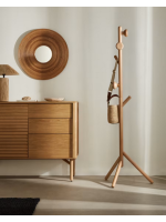 BAIZA Bodengarderobe aus massivem Buchenholz