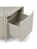 CAIAMA cabinet in water repellent lacquered MDF and white steel structure