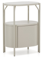 CAIAMA cabinet in water repellent lacquered MDF and white steel structure