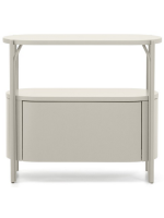 NETFIX Mueble en MDF lacado hidrófugo y estructura de acero blanco