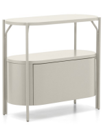 NETFIX Mueble en MDF lacado hidrófugo y estructura de acero blanco