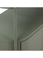 EYRE cabinet in green water repellent lacquered MDF and green steel structure