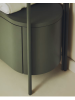 EYRE Mueble en MDF lacado hidrófugo y estructura de acero verde