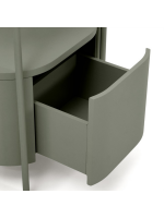 BORIS Mueble en MDF lacado hidrófugo y estructura de acero verde