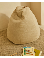 BORN Pouf mit Shearling Effekt Ø 70 cm