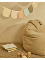 BORN Pouf mit Shearling Effekt Ø 70 cm
