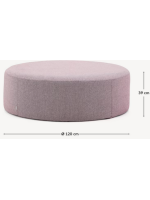 BEN Pouf in water-repellent and antibacterial fabric available in a choice of sizes for indoors or outdoors