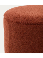 MONTR pouf Ø 60 aus Bouclé Stoff Farbe für das Wohndesign nach Wahl