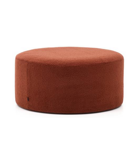 SOLOY pouf Ø 90 en tejido bouclé color a elegir según el diseño del hogar