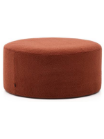 SOLOY pouf Ø 90 en tejido bouclé color a elegir según el diseño del hogar