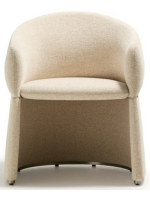 BABOL chair with armrests in water repellent chenille