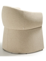 BABOL chair with armrests in water repellent chenille