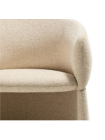 BABOL chair with armrests in water repellent chenille