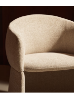 BABOL Silla con reposabrazos en chenilla hidrófuga
