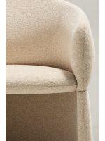 BABOL chair with armrests in water repellent chenille