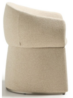 BABOL chair with armrests in water repellent chenille