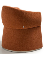 IVROSE chair with armrests in water repellent chenille