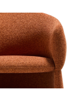 IVROSE chair with armrests in water repellent chenille