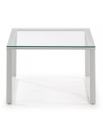 NAVIGLI 60x60 white metal base for square coffee table