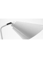 PRITI grey or white metal table lamp