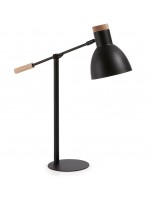 Lampe de table de SCARLETT avec abat-jour métal noir ou blanc