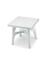 QUADROMAX en technopolymère 80x80 cm Table démontable carrée pour terrasse de jardin