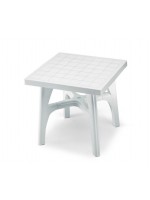 QUADROMAX in technopolymer 80x80 cm square removable table for garden terrace